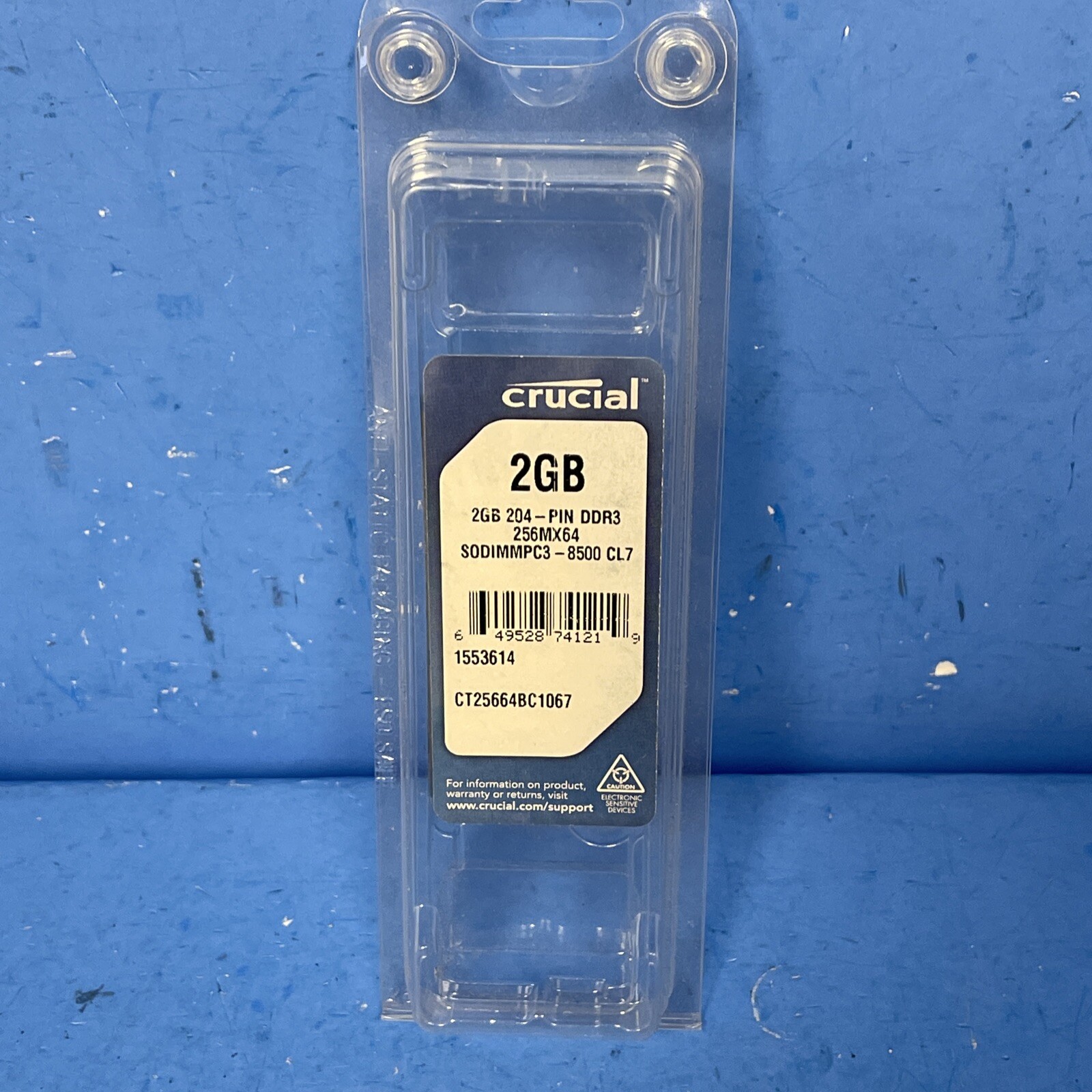 20GB (10x2GB) Crucial PC3-8500 2 GB SO-DIMM  DDR3 SDRAM Memory  CT25664BC1067