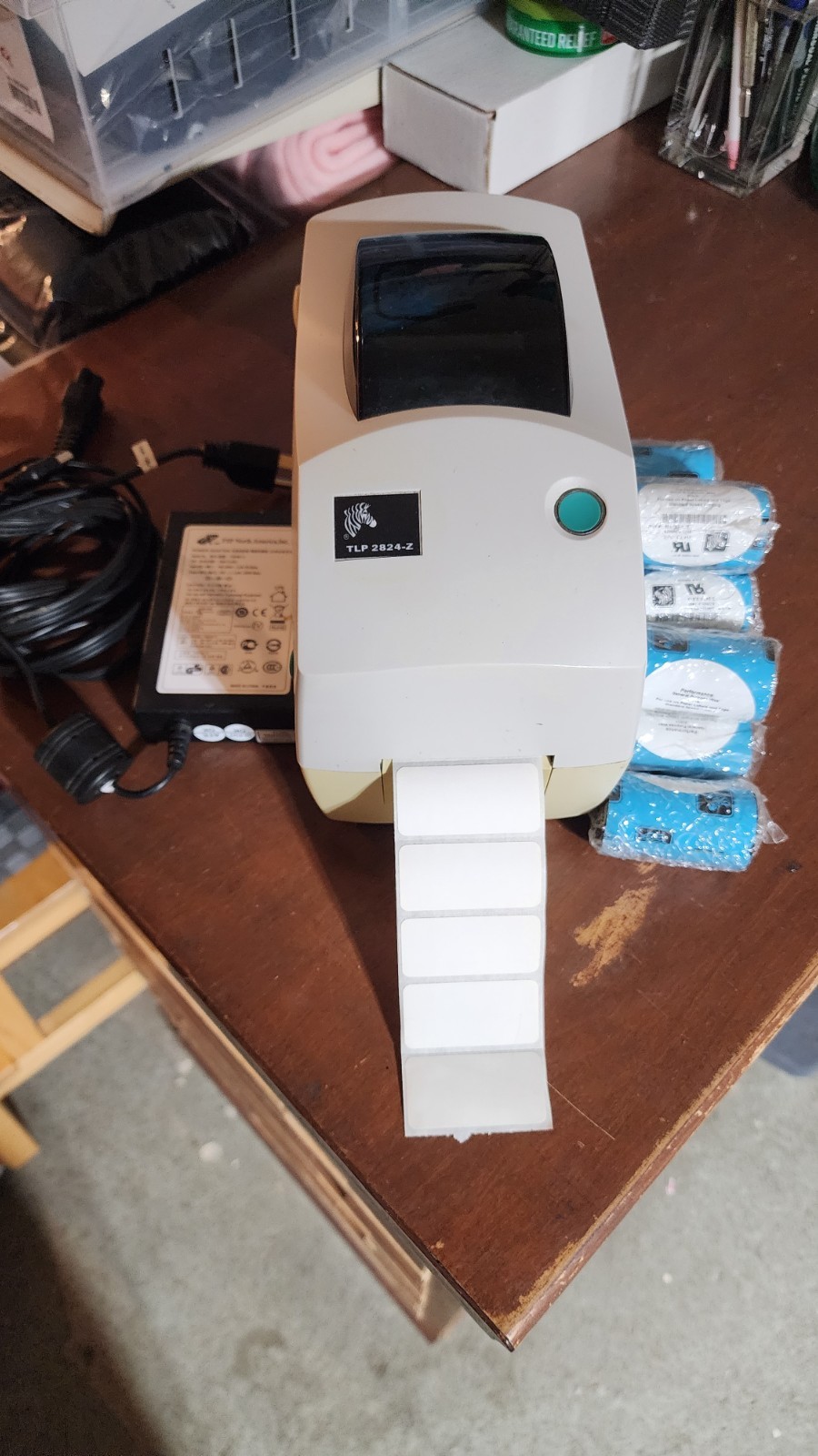 Zebra TLP 2824-Z Thermal Transfer Label Printer USB & Serial