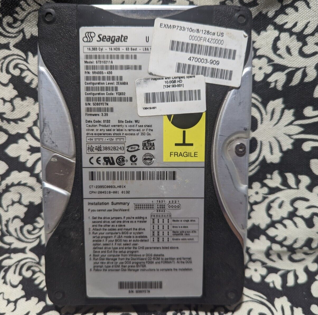 Seagate U5 10 GB,Internal,5400 RPM,3.5