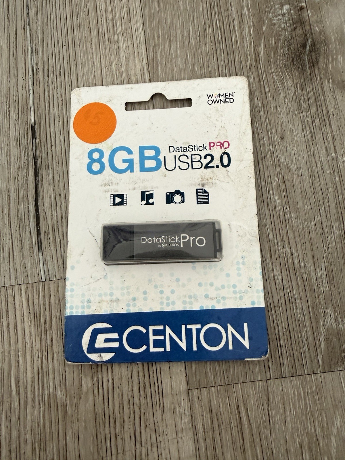 Centon DataStick Pro 8GB USB 2.0 Flash Drive Sealed New Retail Pack