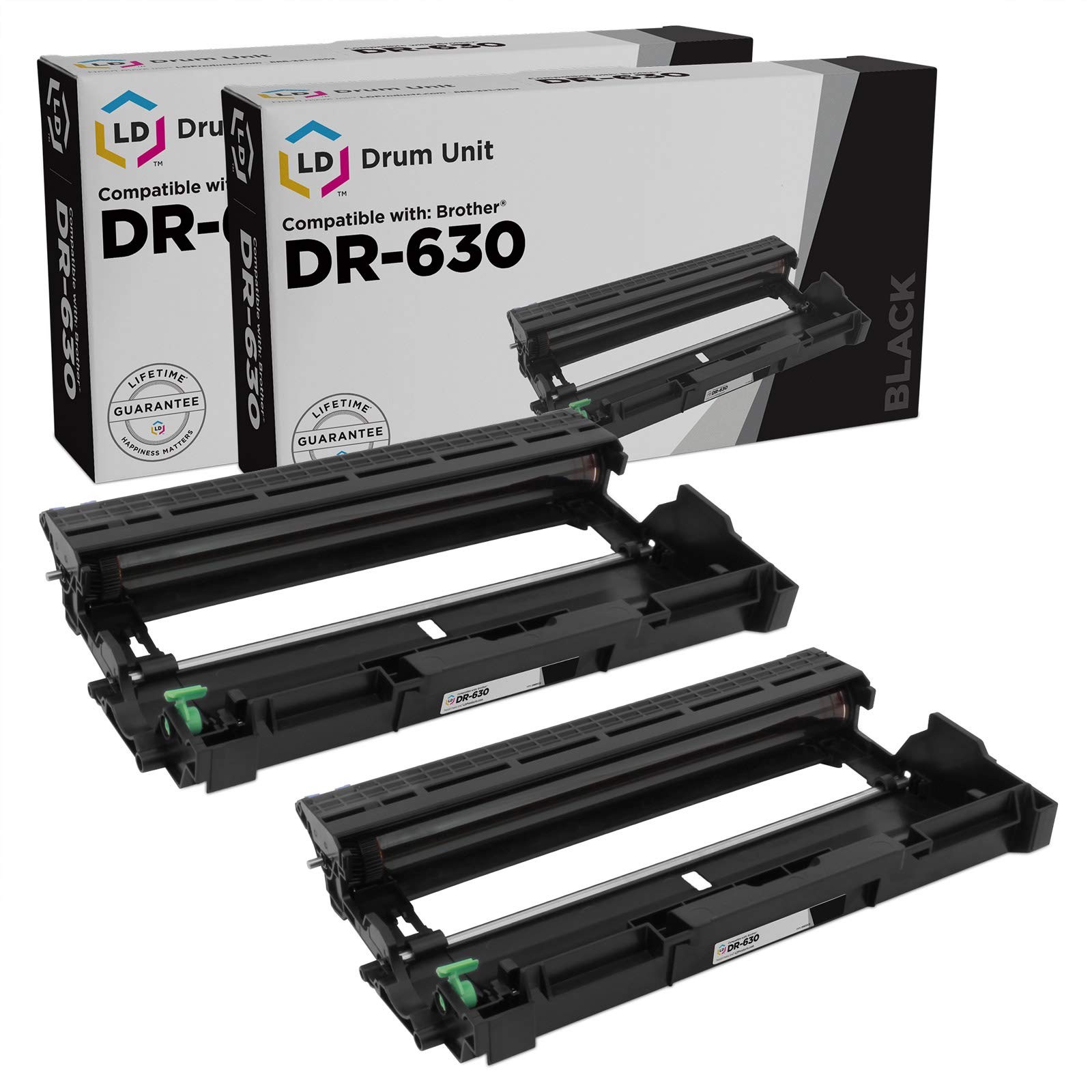 LD Products Compatible Drum Unit Replacement for Brother DR-630 (2-Pack)