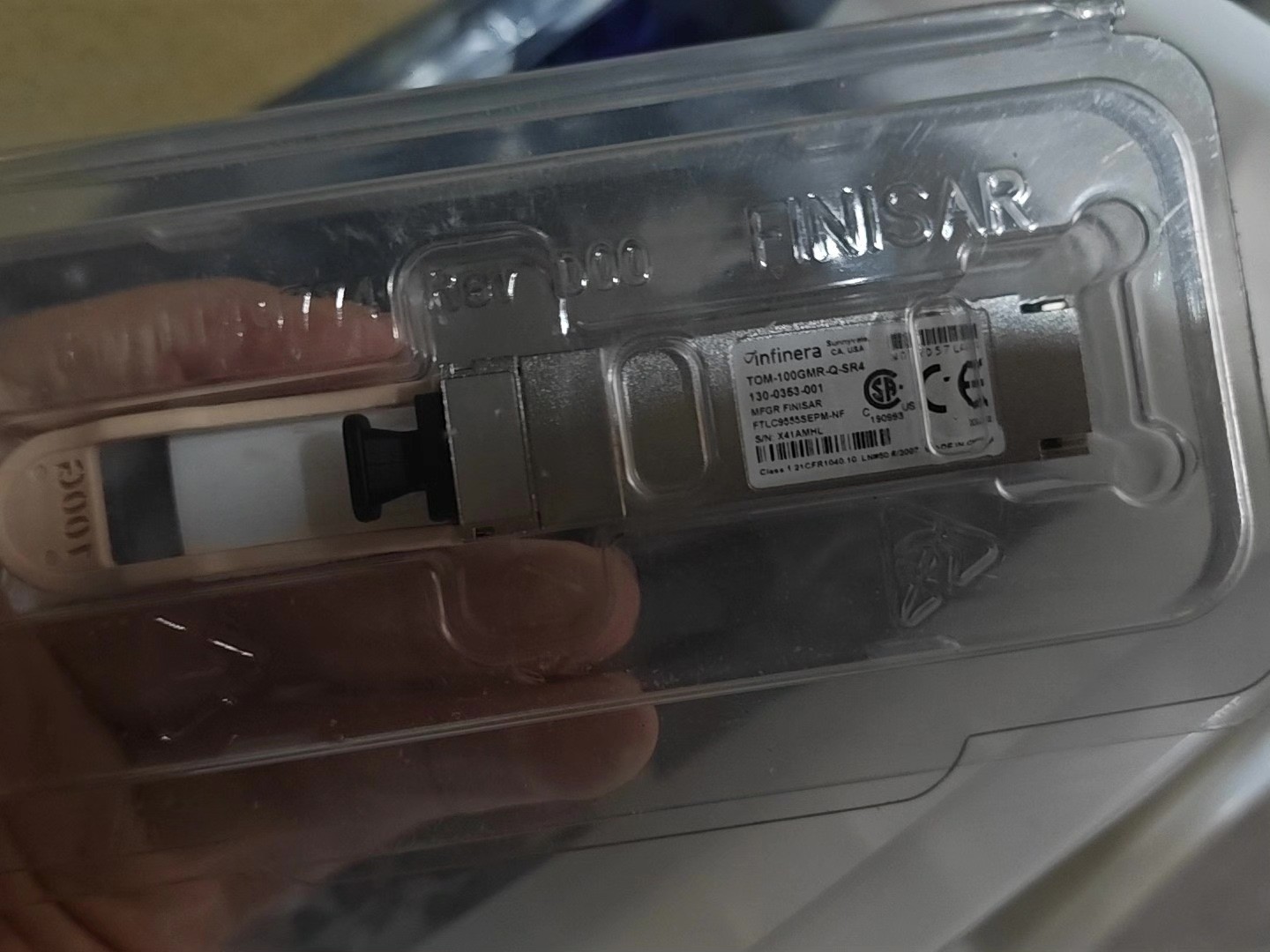 1PC Infinera TOM-100GMR-Q-SR4 130-0353-001 100GE QSFP28 SR Optical Module