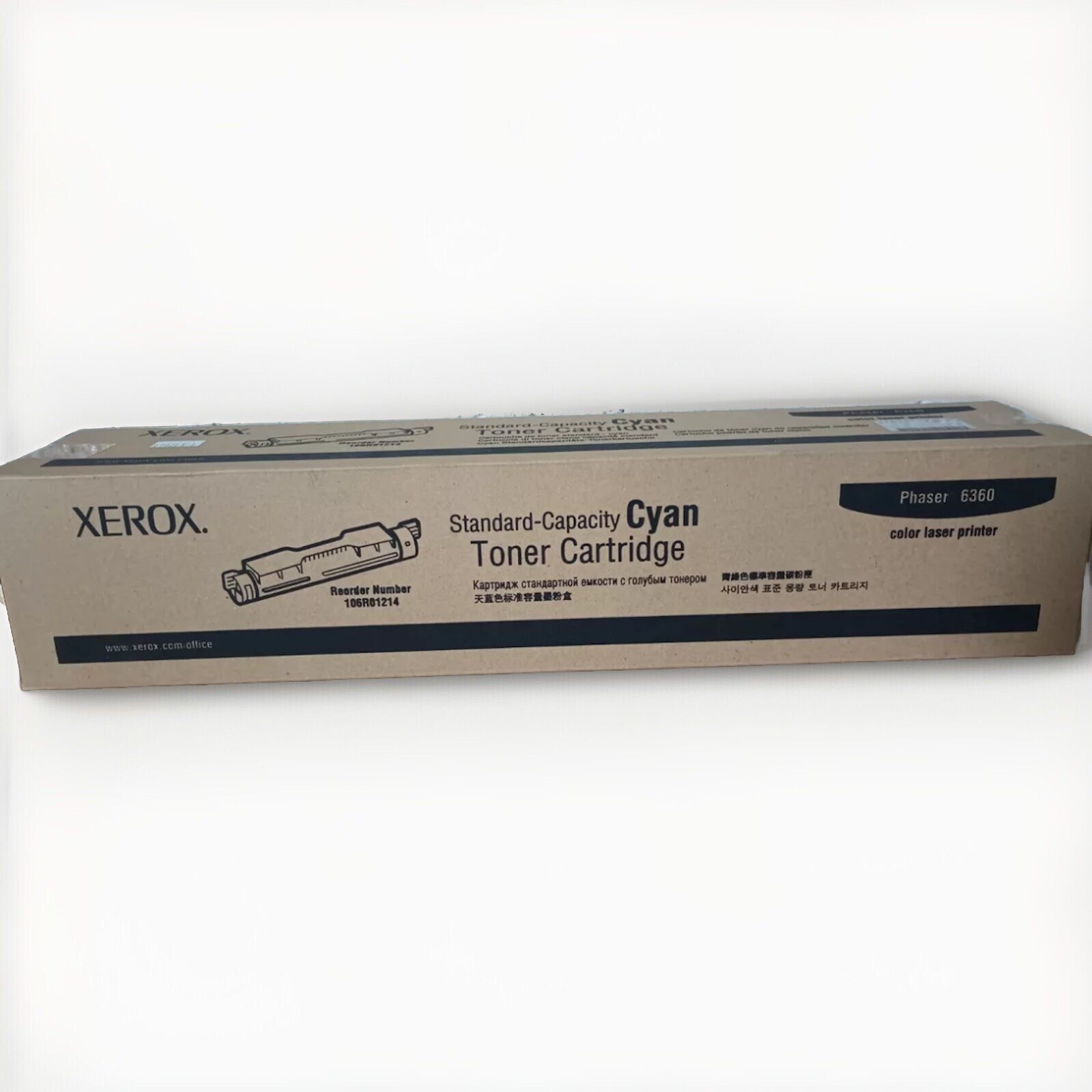 Xerox 106R01214 Phaser 6360 Cyan Toner   Genuine Sealed