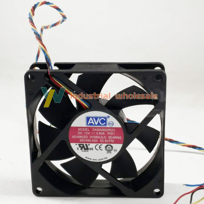 1PC AVC DASA0820R2U 12V 0.6A 4Wire Fan For DELL Optiplex 790 990 SFF Case FAN
