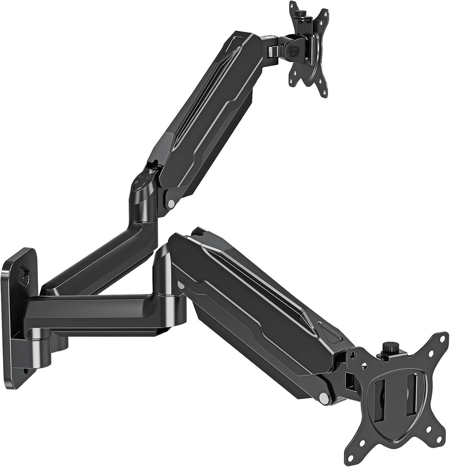 Dual Monitor Wall Mount for 13 to 32 Inch Computer Screens, Black