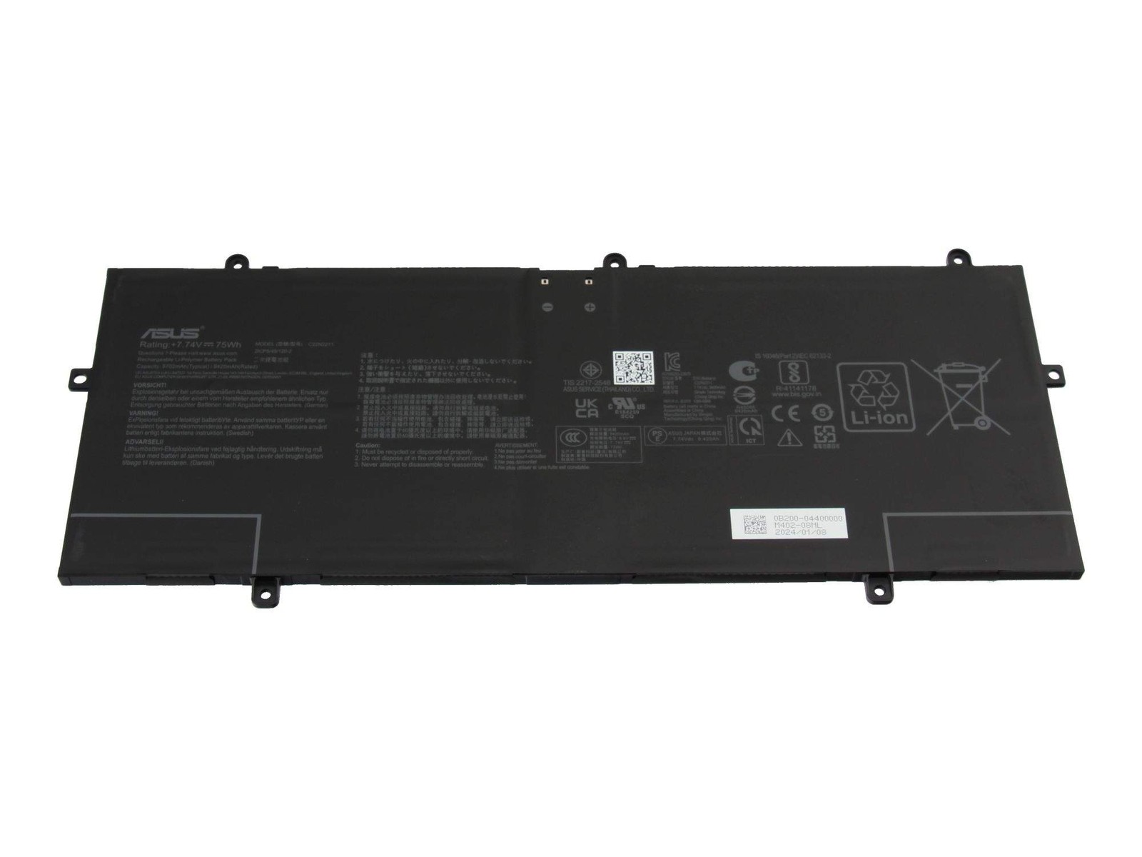 0B200-04400000 ASUS UX3405 BAT/ATL POLY/C22N2211 Battery 9,700mAh ~D~