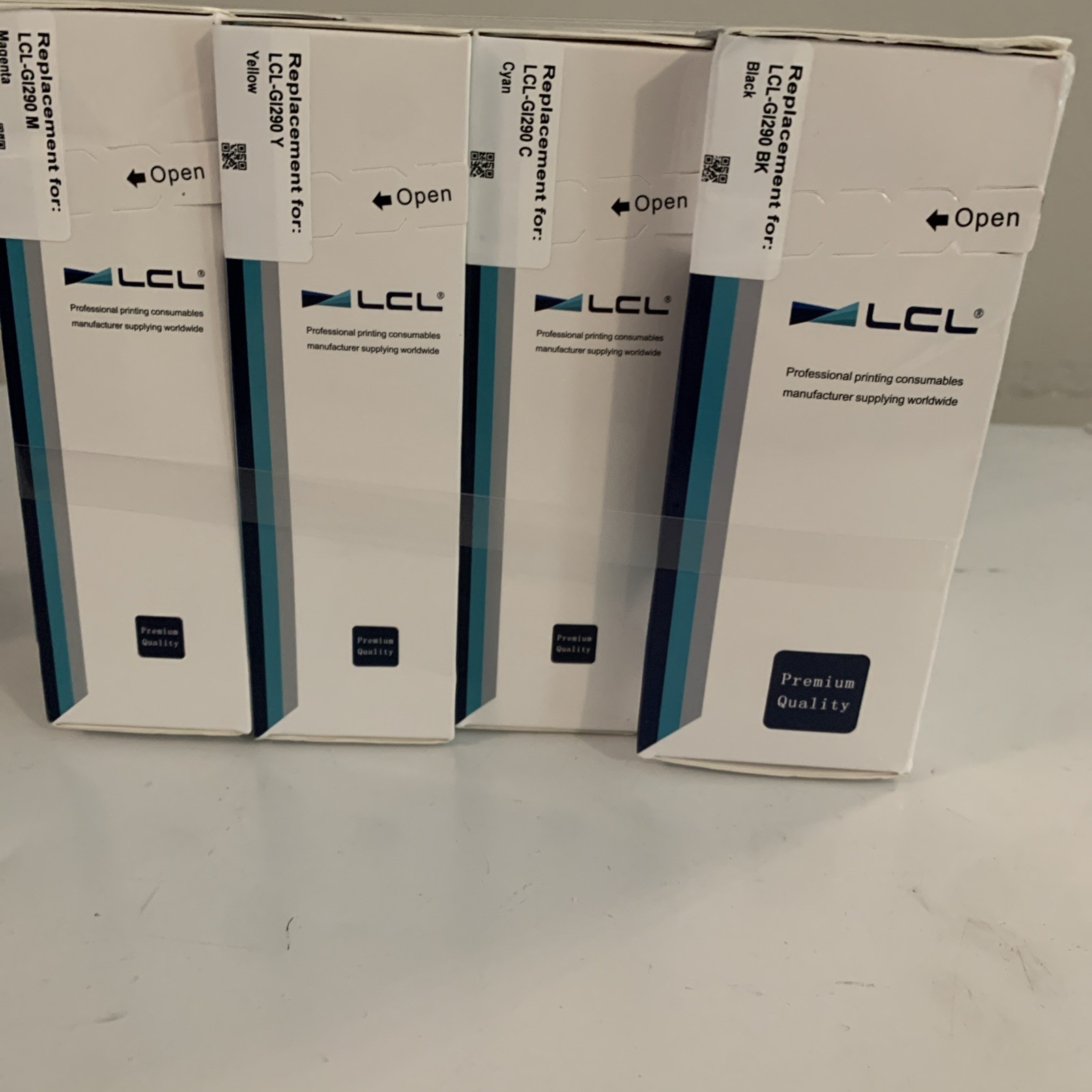 LCL Printer Ink 8 Pack Black Magenta, Yellow, Cyan Replacement For LCL-GI-290