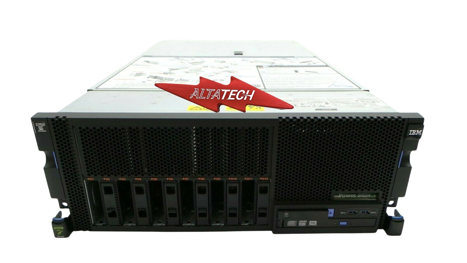 IBM 8286-42A_24core PWR8 S824 8286-42A 24-Core 3.52 GHz 256 GB Mem 2x 300 GB HDD