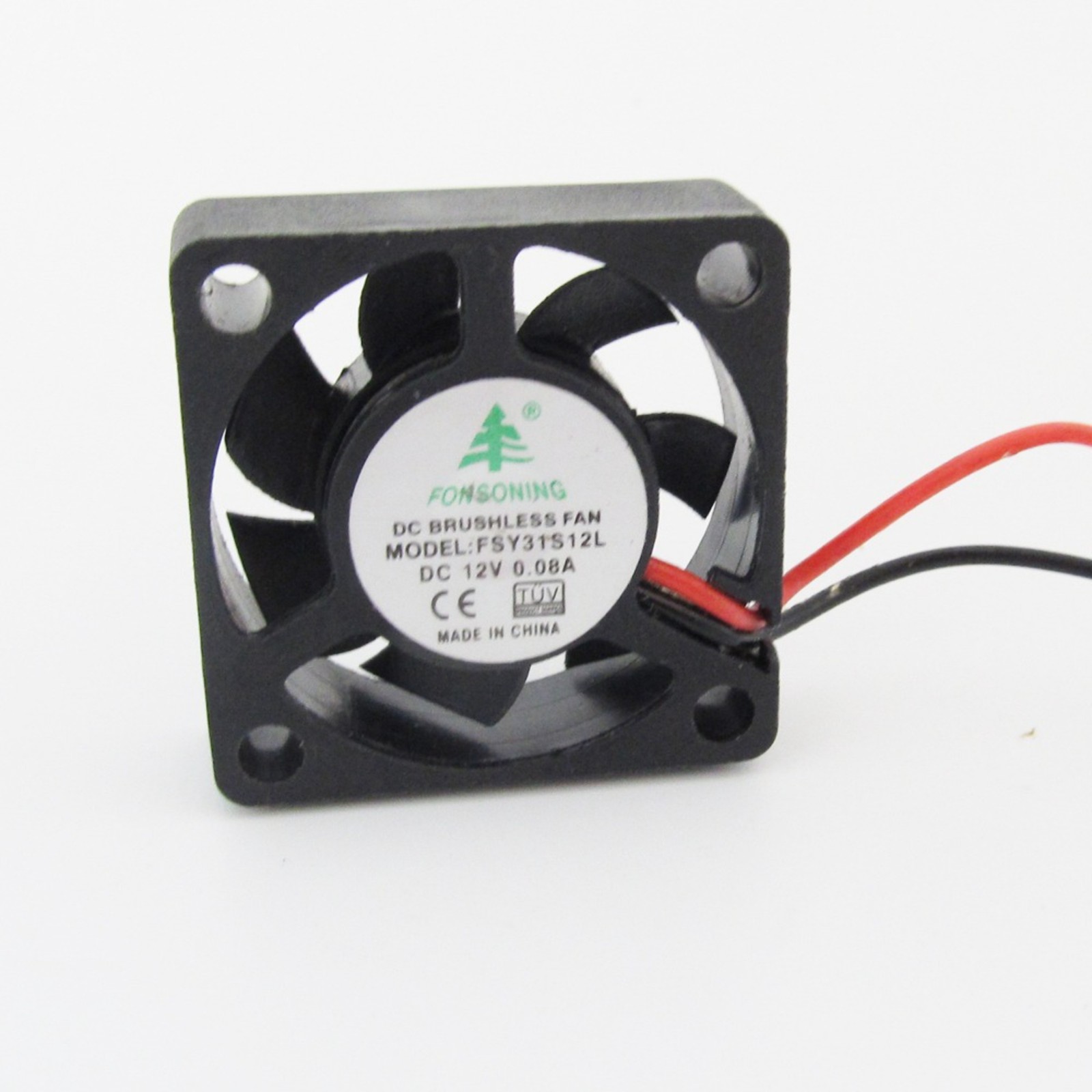 1pcs 3010 12V 0.08A 7 blades 2pin 30x30x10mm 30mm Brushless DC Cooling Fan 