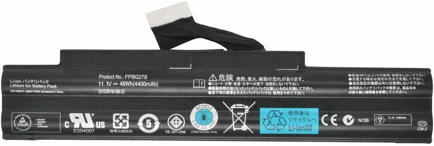 11.1V 48Wh FPB0278 FPB0285 Battery For Fujitsu Lifebook 552 AH552 AH552/SL NEW