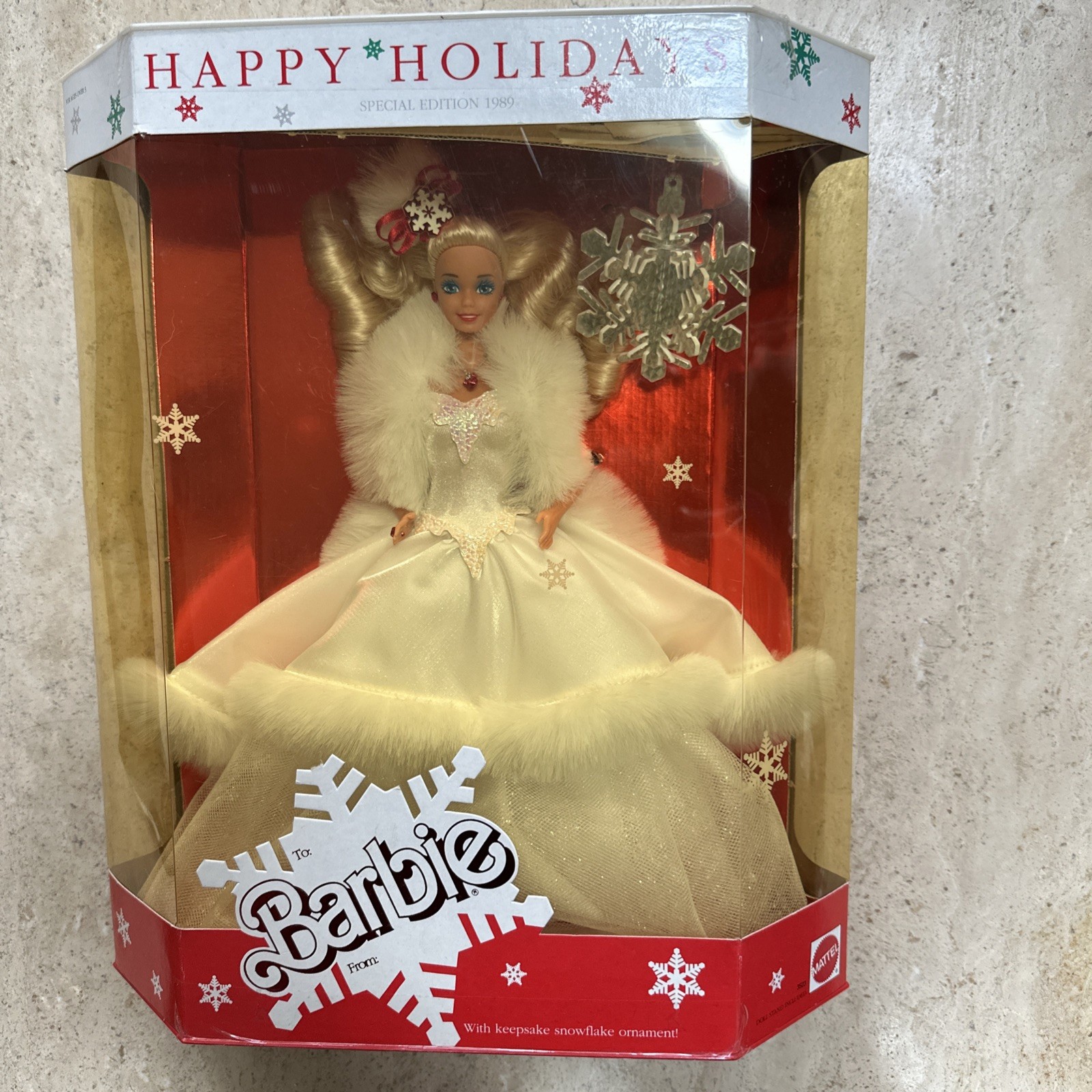 Barbie Holiday Christmas 1989 Happy Holiday Barbie
