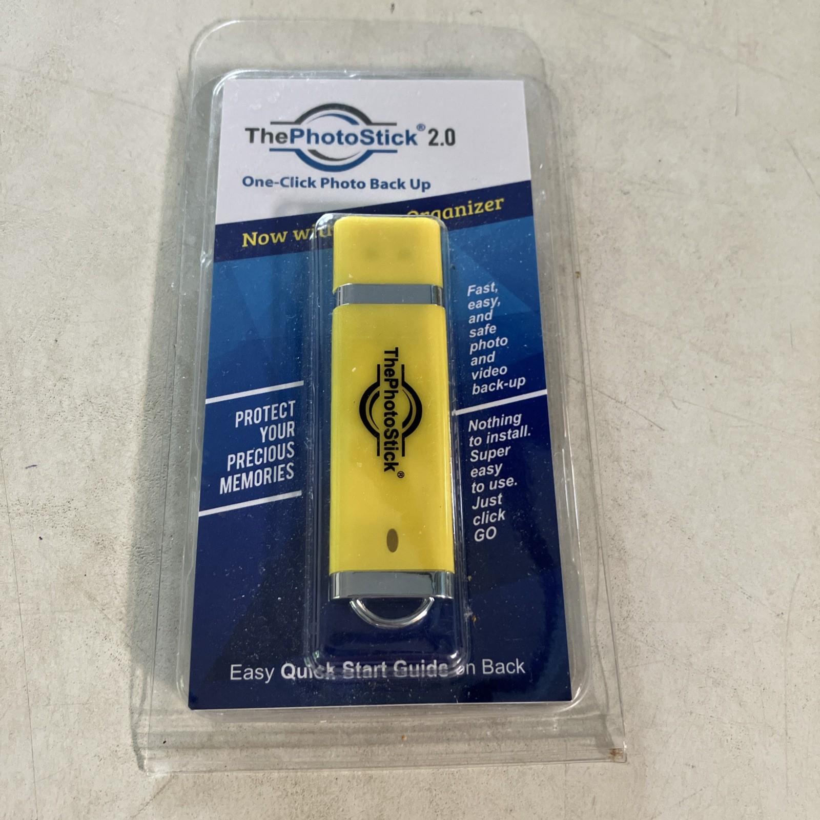 The Photo Stick 2.0 USB Flash Drive 64 GB Photo Backup/Organizer For Mac & PC