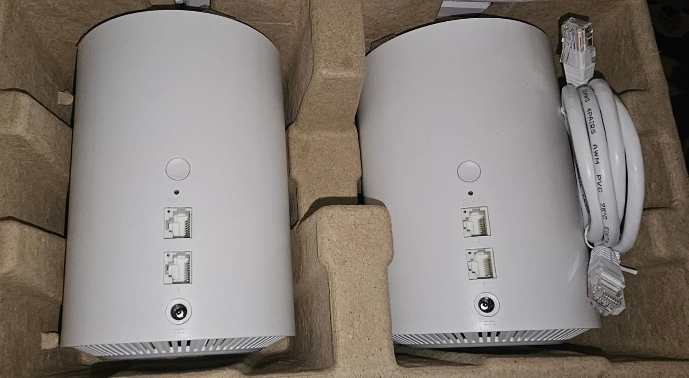 2 Pack CUDY AX1800 Whole Home Wi-Fi System M1800 White - Used