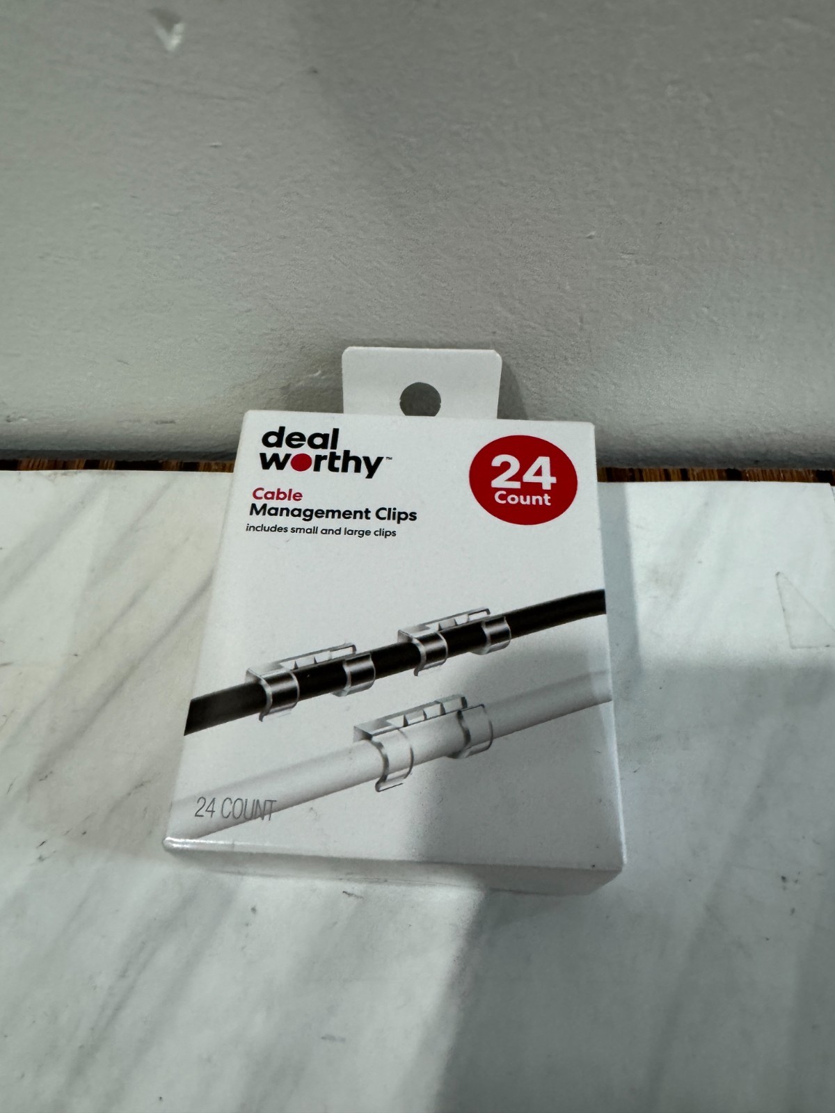 deal worthy Cable Management Clips 24ct