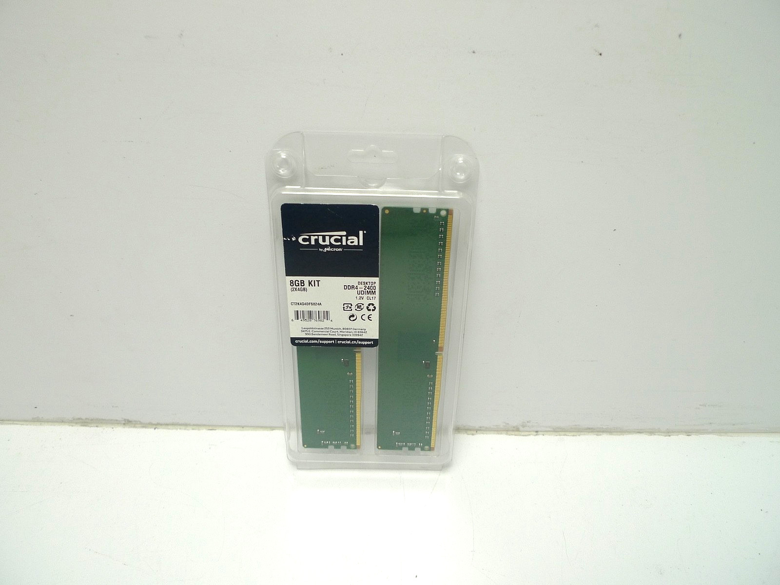 Micron Crucial CT2K4G4DFS824A UDIMM 8GB (2x4GB) DDR4 2400MHz Desktop RAM
