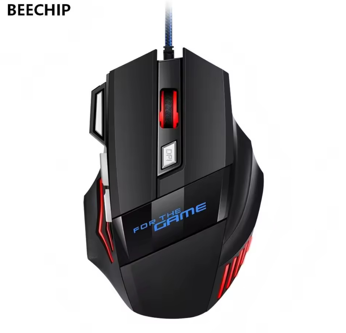 Hyperspeed USB Gaming Mouse RGB Backlit Ergonomic Game Mice 7D Esports Wired