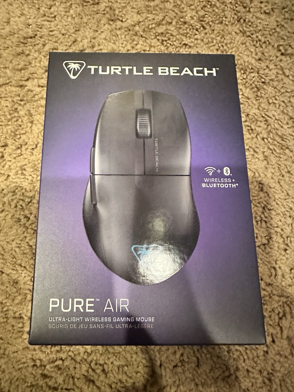 Turtle Beach Pure Air Ultra-Light Wireless Ergonomic RGB Gaming Mouse 26K DPI