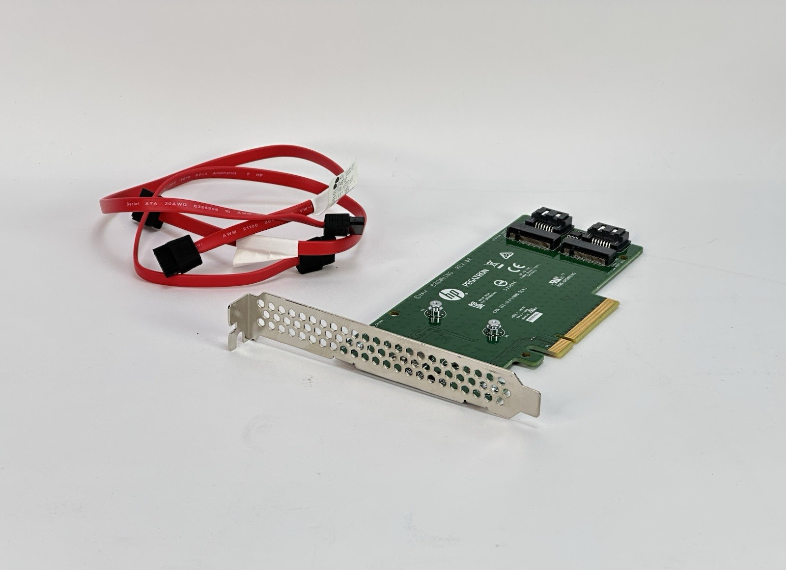 HP HPE Dual M.2 SATA 2280 Enablement Kit Riser Card w/Cables FH 759505-001
