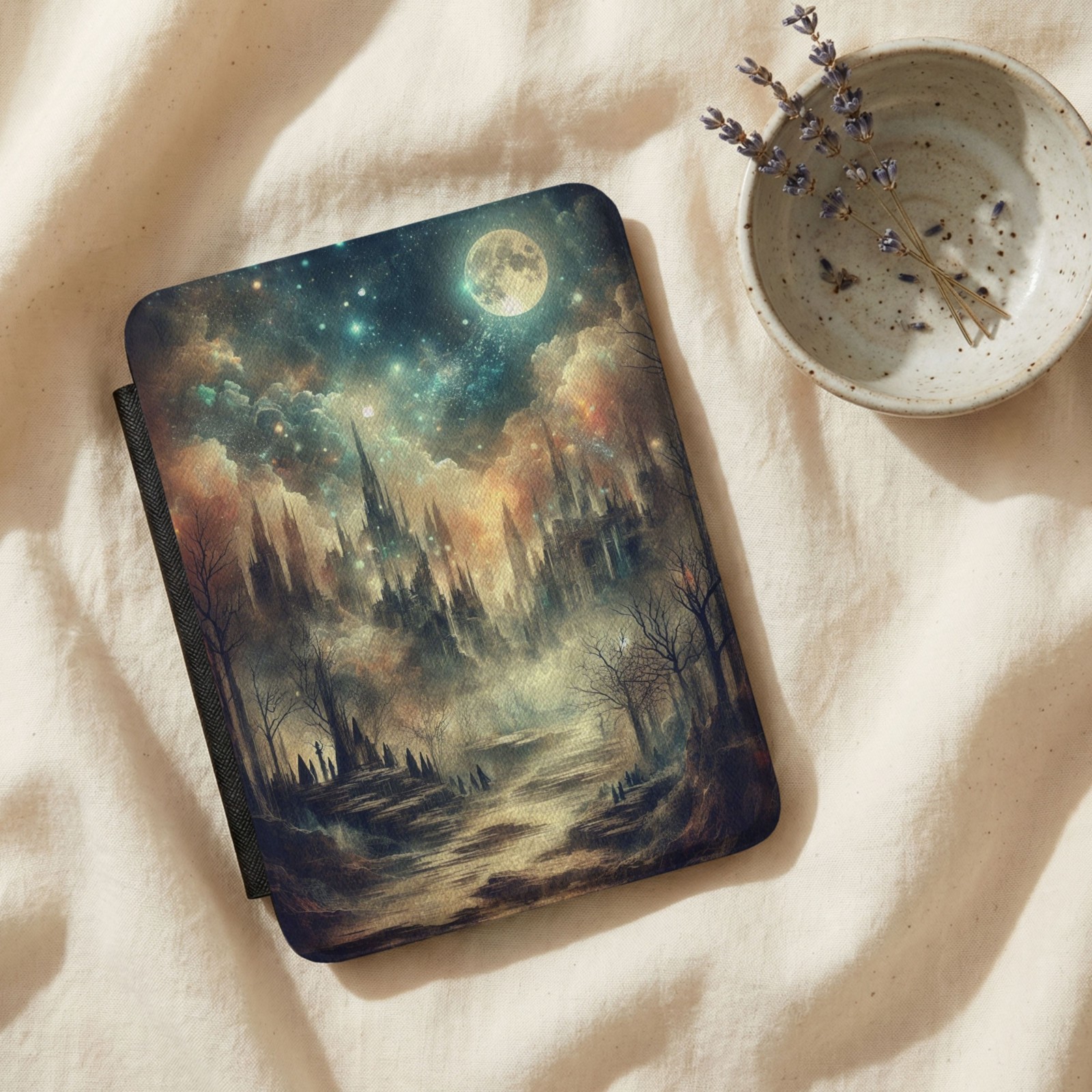 Mystical Moonlit Castle Landscape Kindle Paperwhite 7" 12th Gen Case