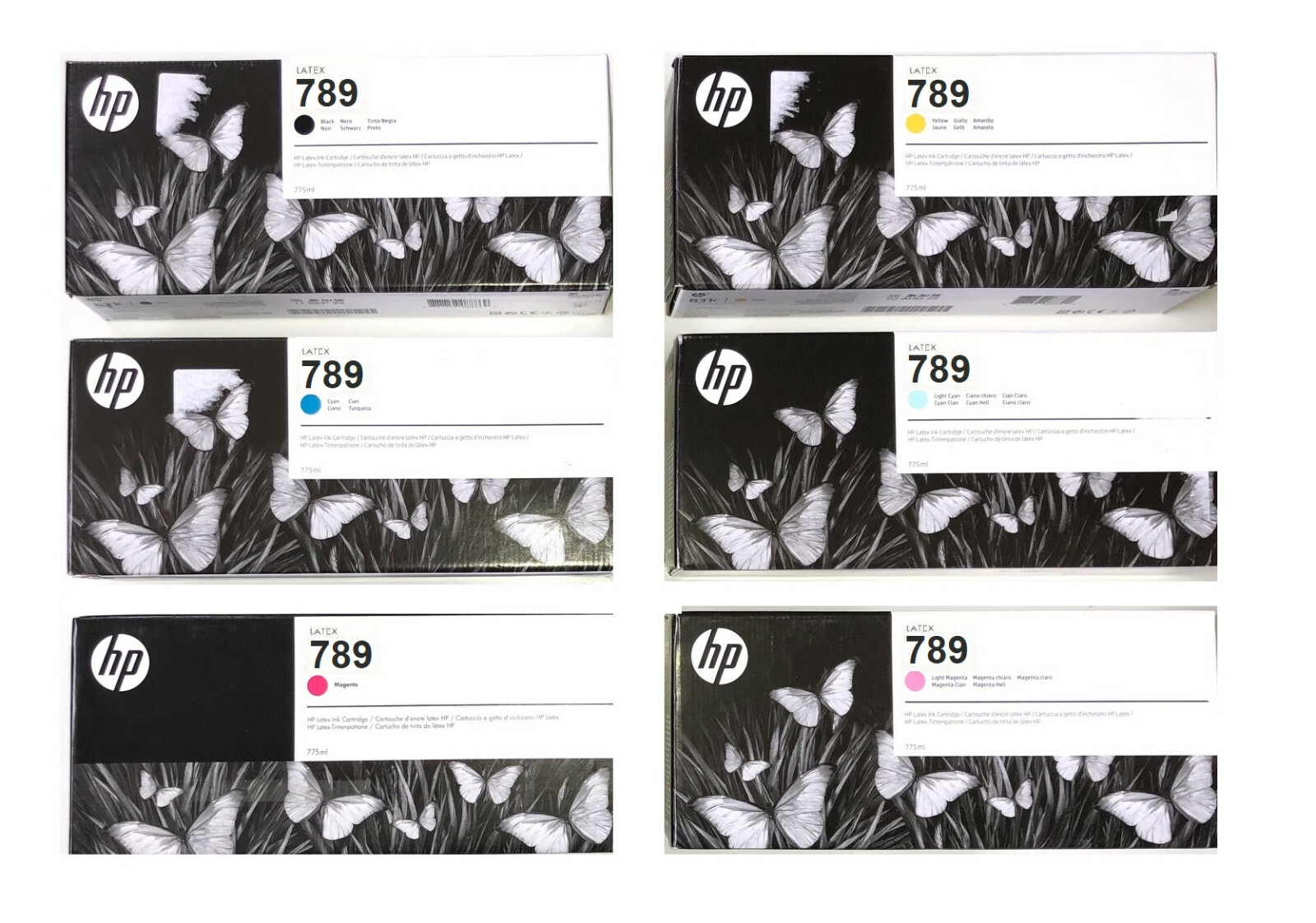 Genuine Ink HP DesignJet L25500 / No. 789 LATEX CH615A CH616A CH617A -CH620A