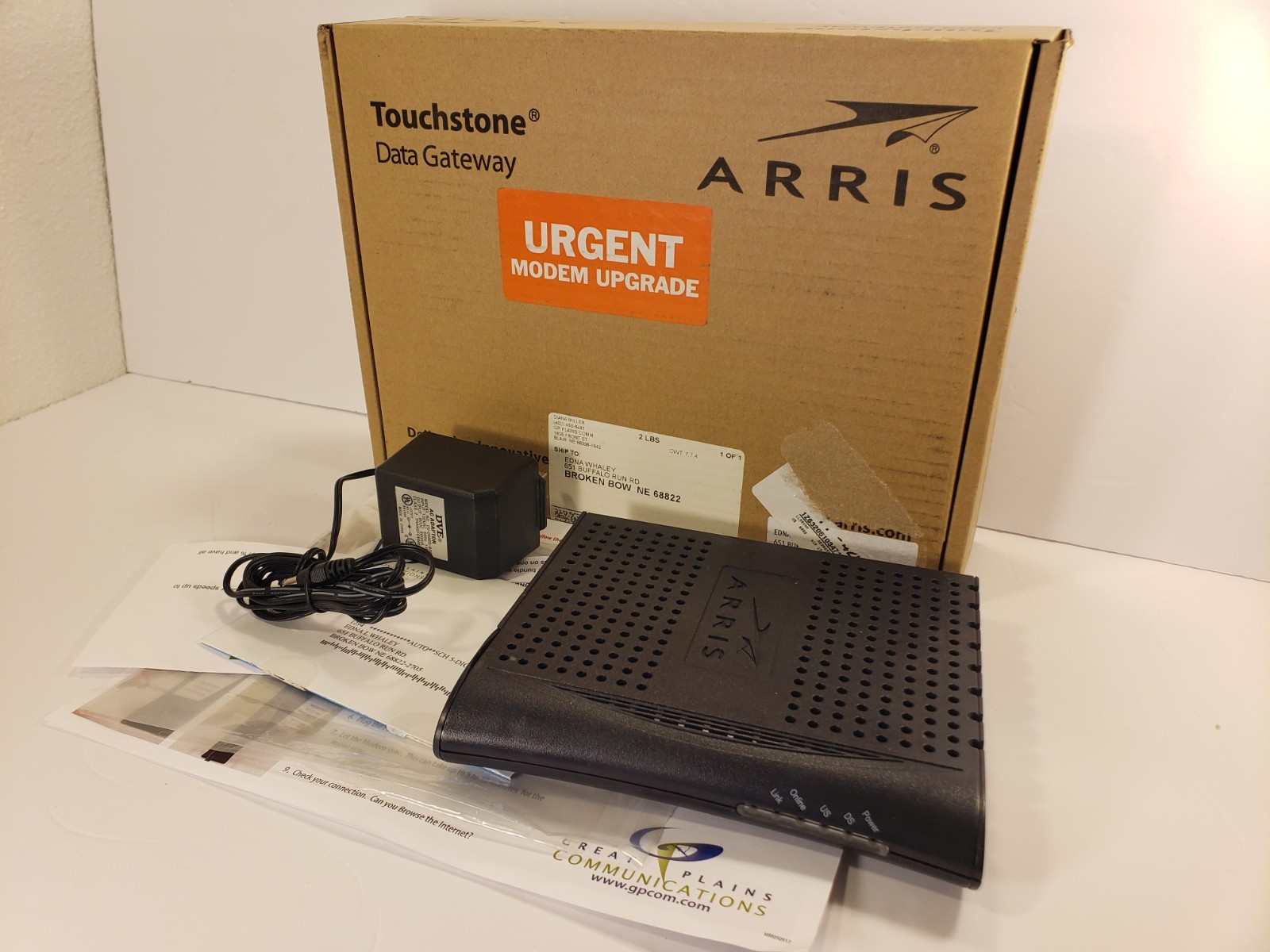 Arris Touchstone Data Gateway DOCSIS 2.0 Cable Modem Router Easy Install 