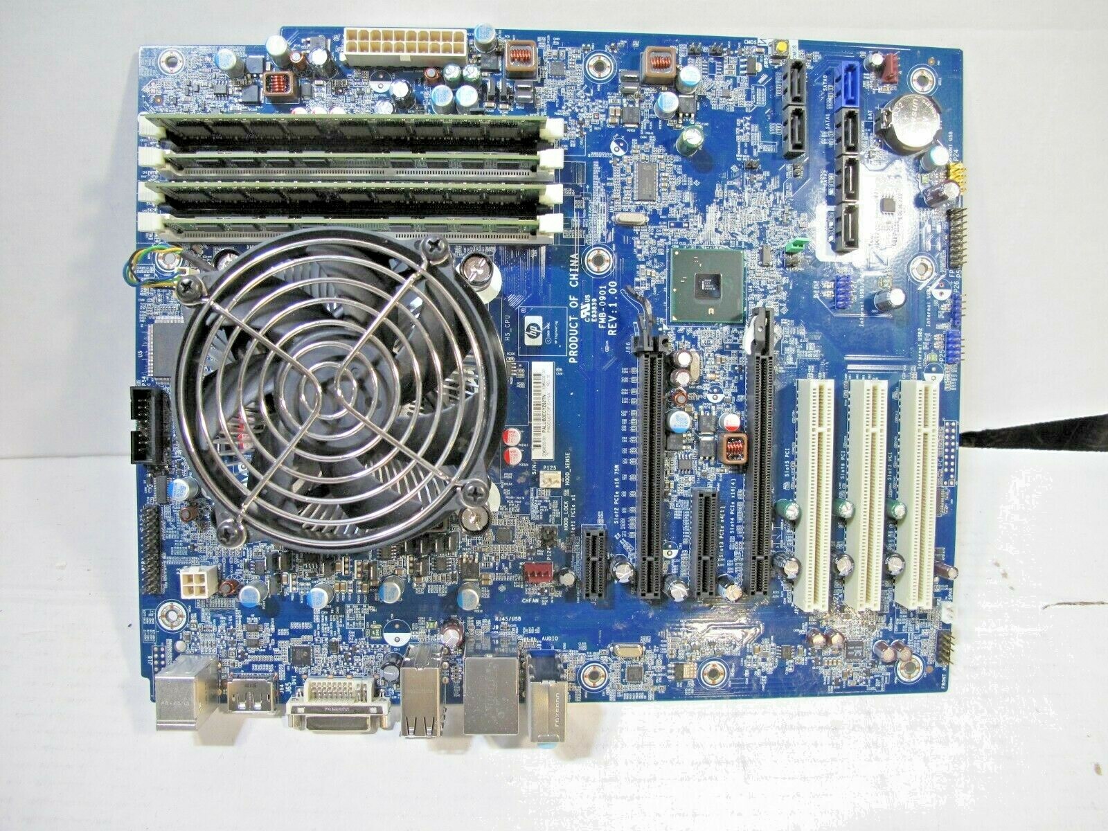 HP 506285-001 MOTHERBOARD WITH INTEL i3-530 CPU + 16GB RAM + FAN + HEATSINK