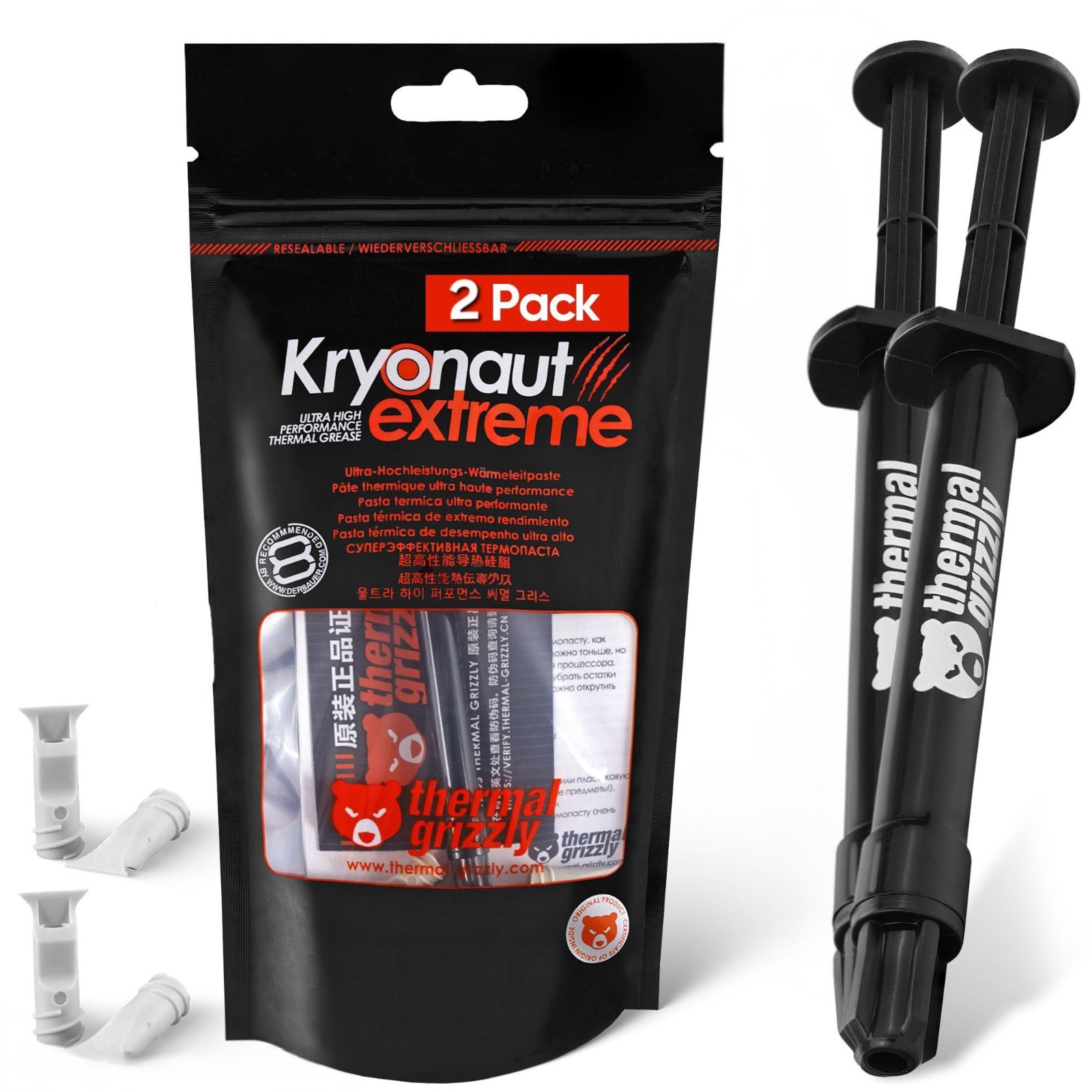 Pack of 2 Thermal Grizzly Kryonaut Extreme - 2 Gram - Extremly High Performance