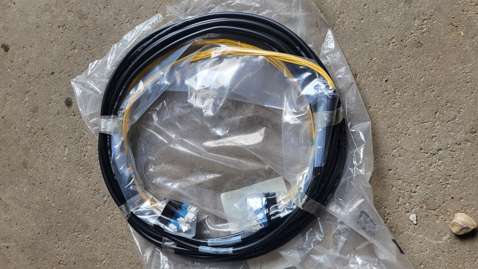 CommScope DFJ-12S025-35 6 pair SM fiber, armored LC/LC 35ft.