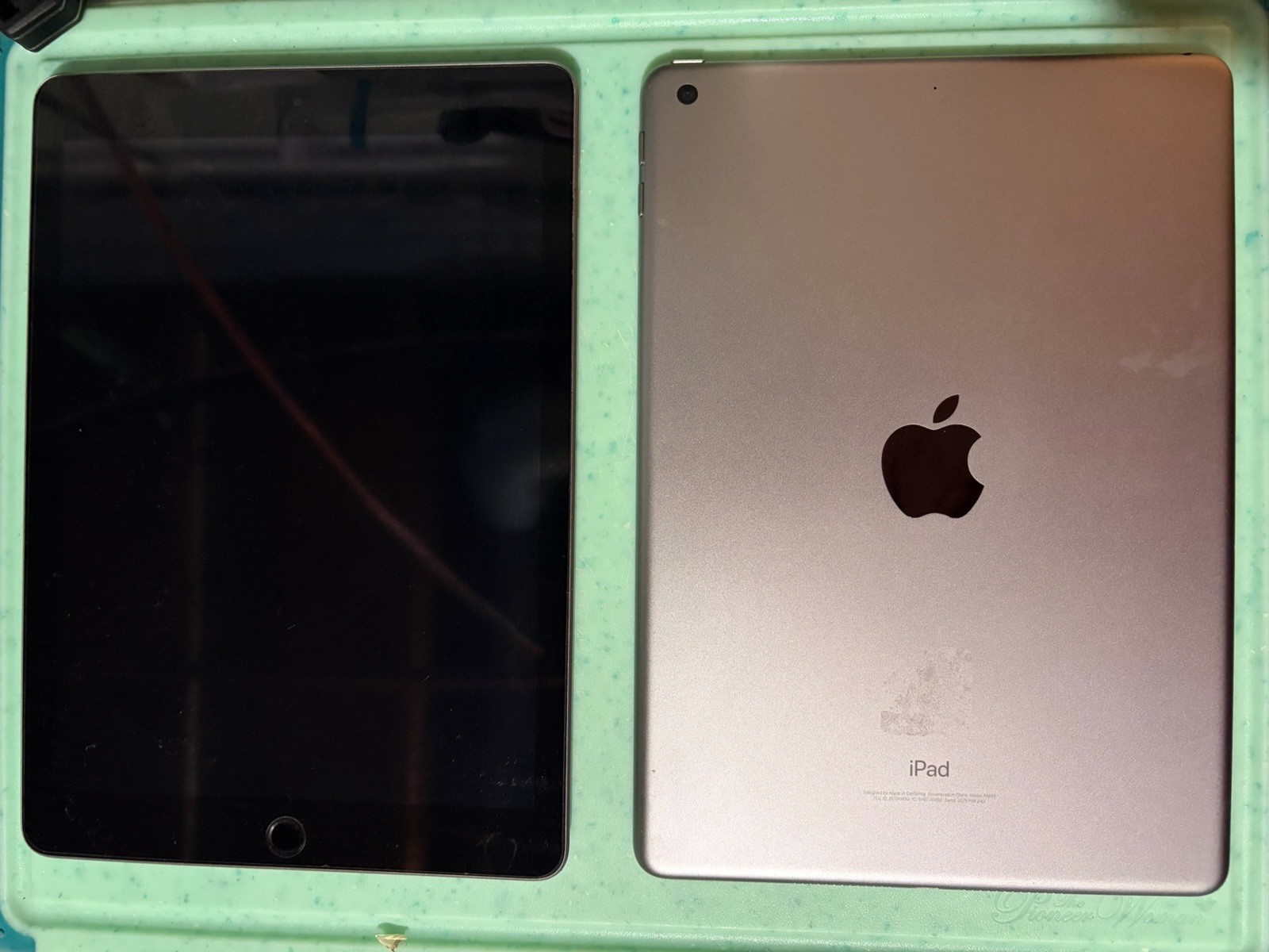 Apple iPad Lot Of 2 Model A1822 & A1893 Both Untested Need Battery