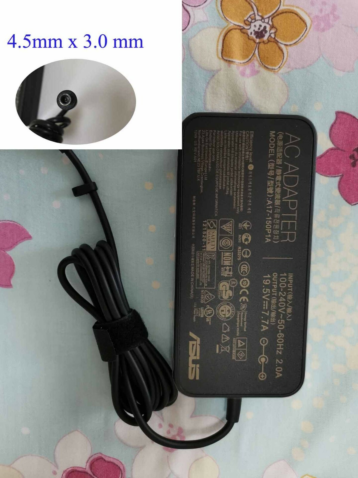 4.5x3.0mm original 150W adapter for Asus Vivobook Pro 16 OLED K6602 K6602VV-ES94