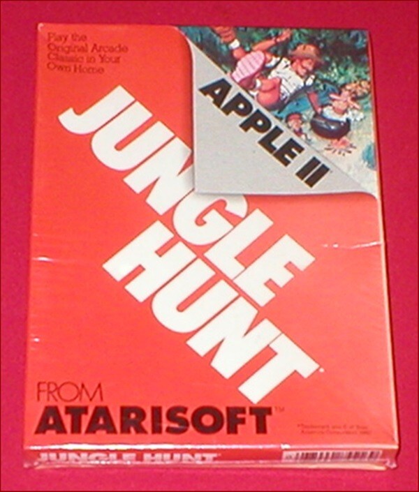 Jungle Hunt for the Apple II II+ IIe IIc IIgs Computer NEW SEALED