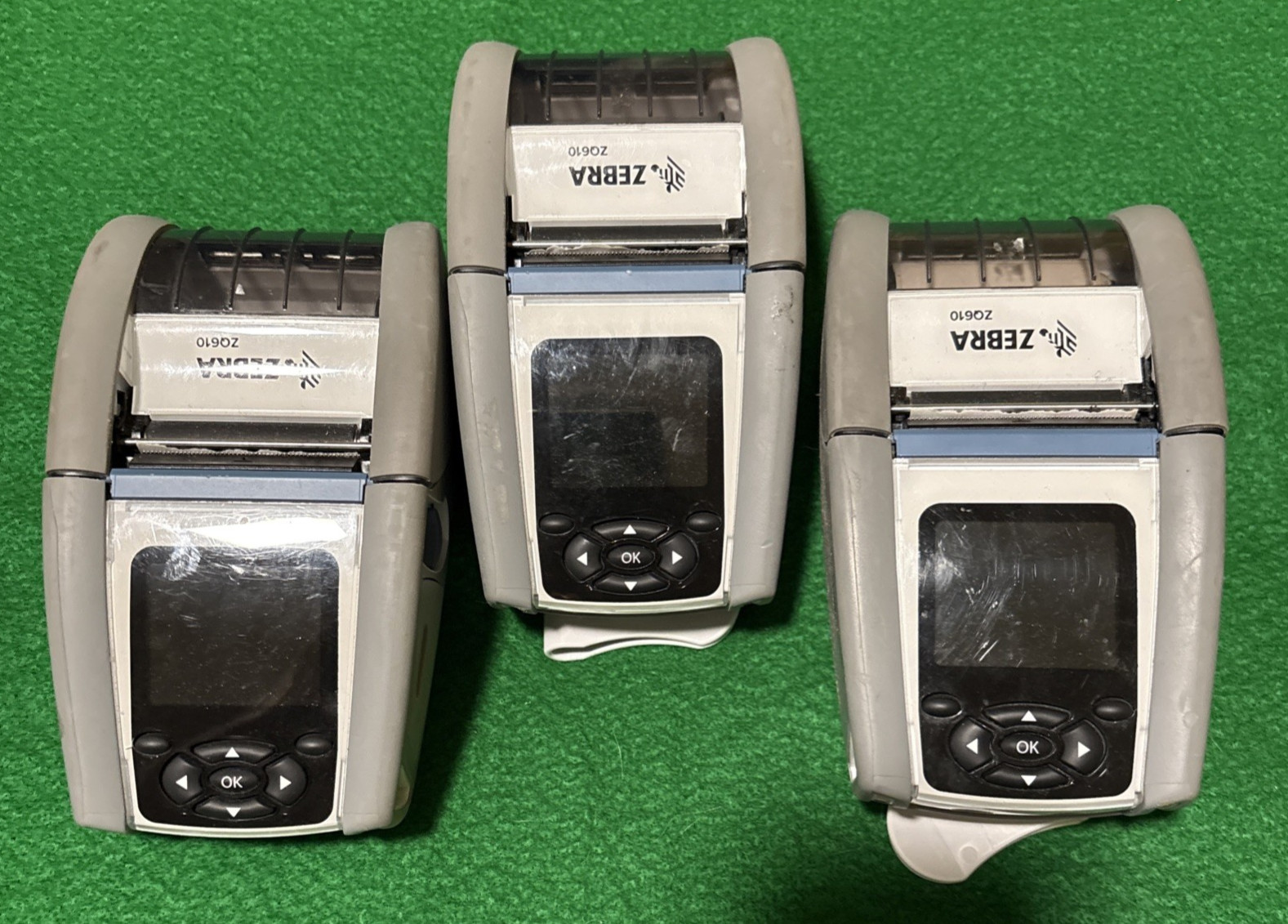 LOT OF 3 Zebra ZQ610 Label Thermal Printer WiFi BT USB No Battery No Adapter