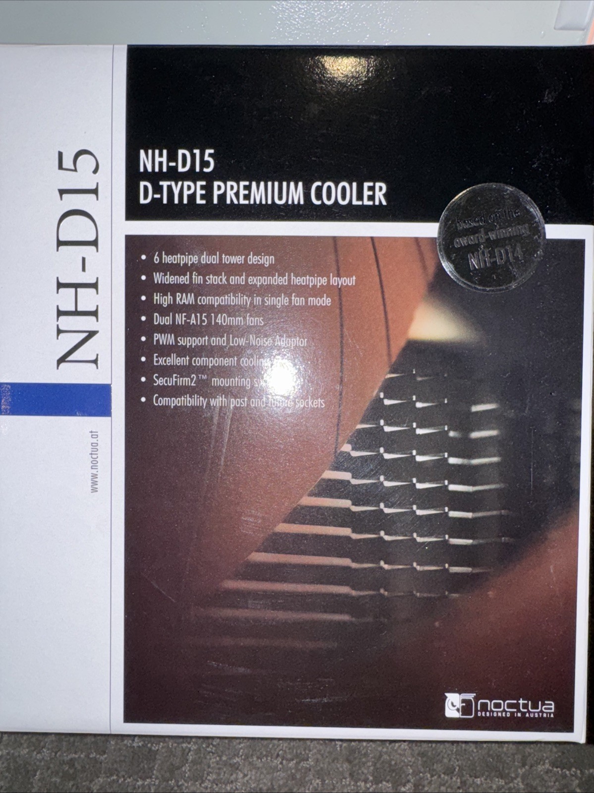 Noctua NH-D15 D-type Premium Cooler - OPEN BOX
