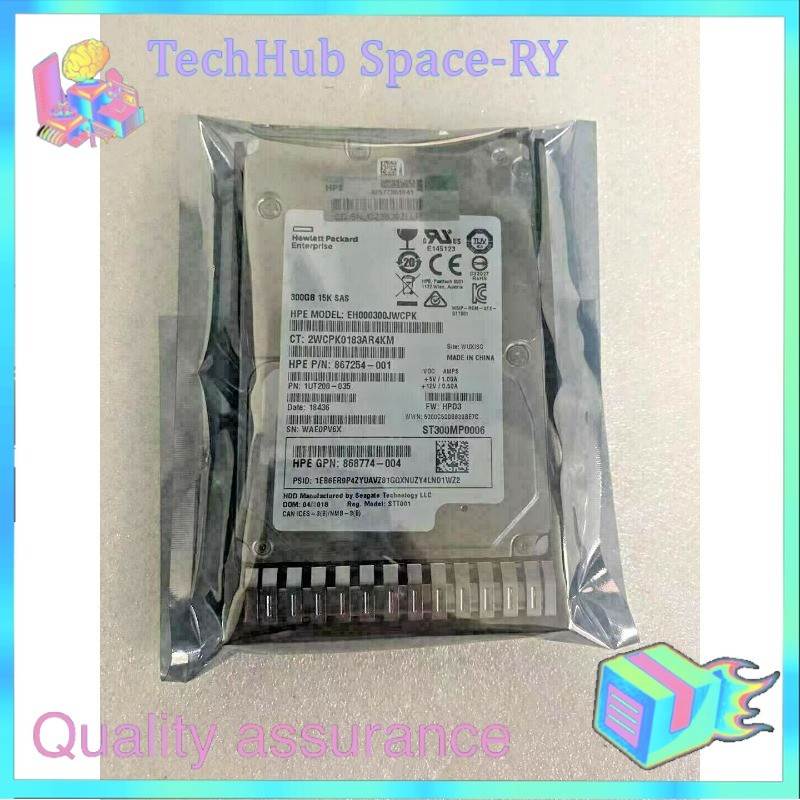 New HP 870753-B21 870792-001 300GB 15K 12G SFF 2.5" SAS SC DS HDD HARD DRIVE