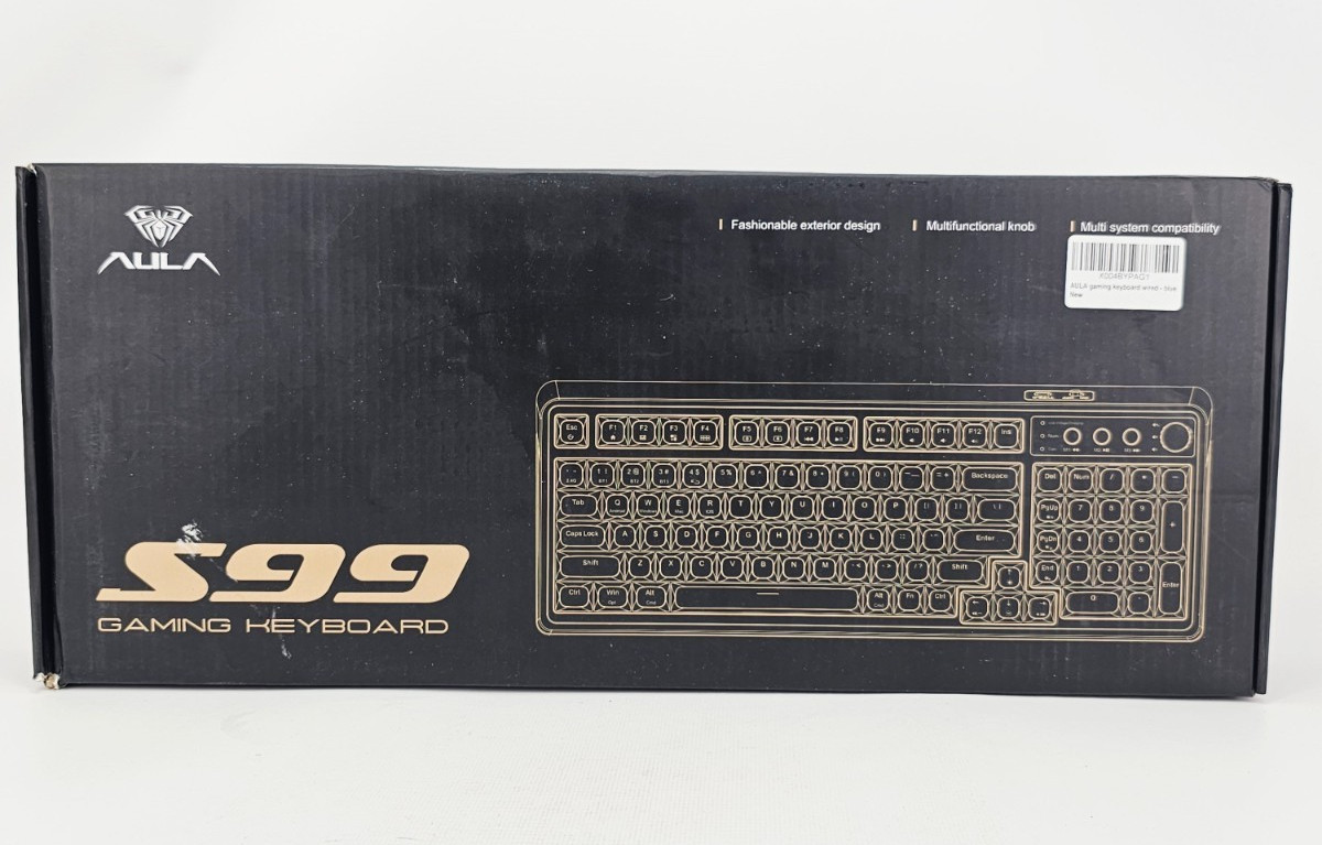 AULA S99 Key Tri Mode Creamy RGB Gaming Keyboard Backlit Numpad Knob Blue