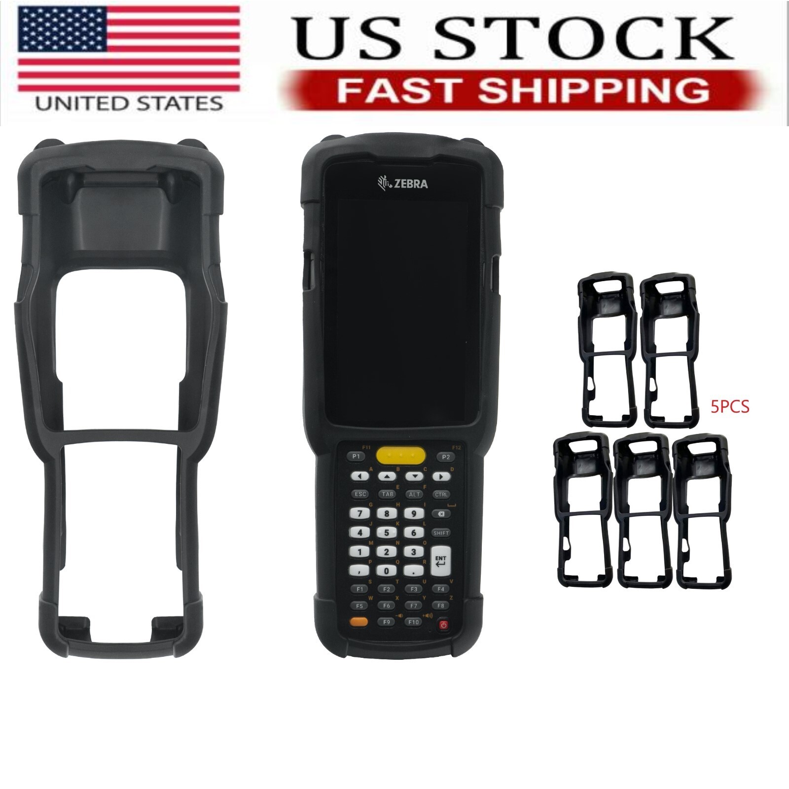 5PCS Protective Rubber Boot for Zebra MC3300 MC330K Scanner SG-MC33-RBTG-01 US