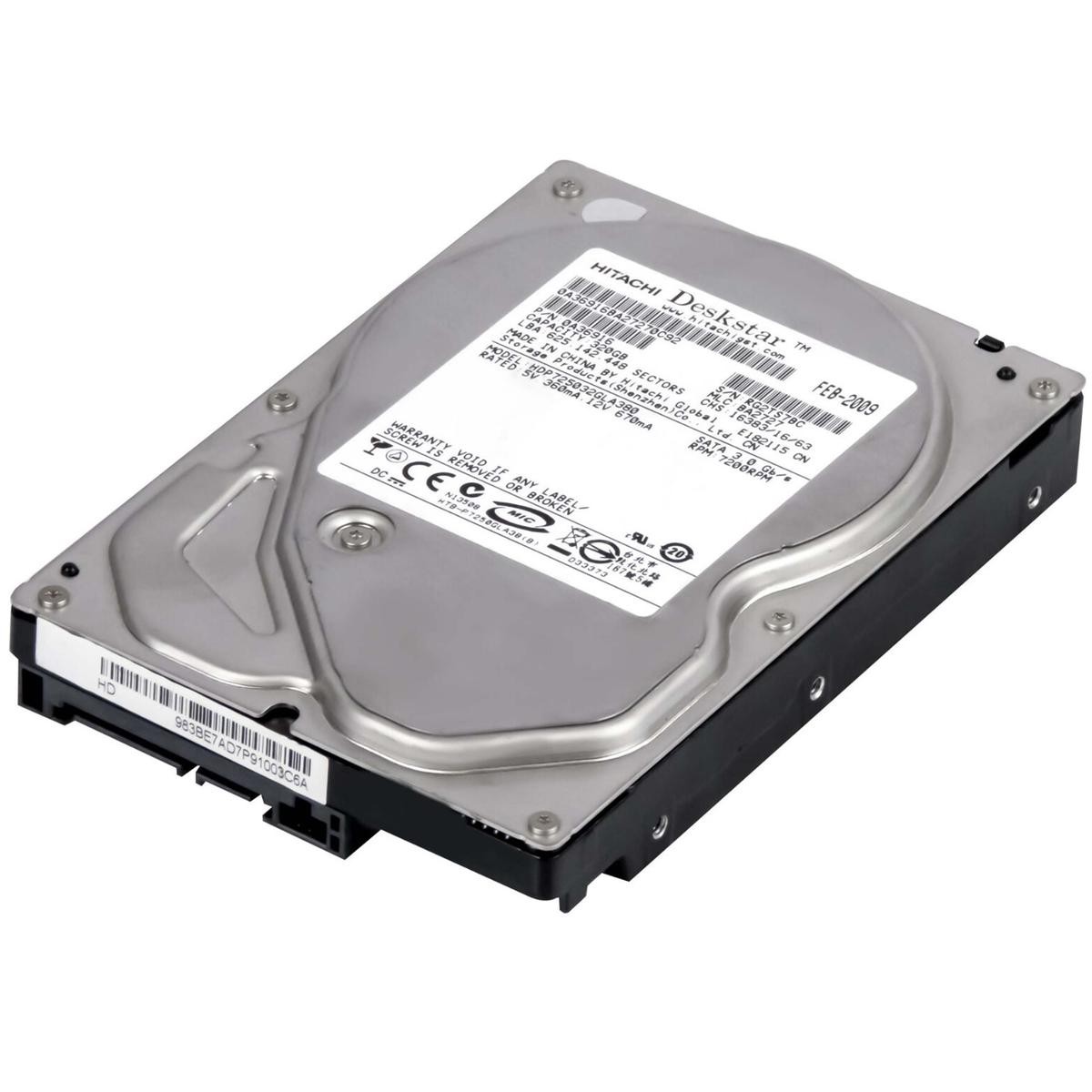HDD Hard Disk Drive 320GB 3.5" SATA Hitachi Desktop Computer DVR PC KVM