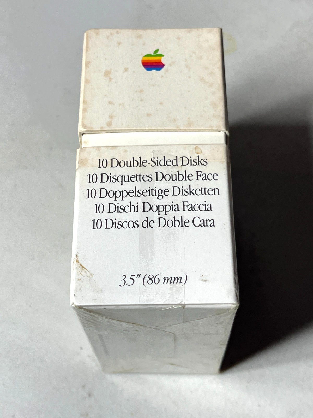 Rare Apple Macintosh Empty Box of 10 Double Sided Disks Floppy Diskettes Vintage