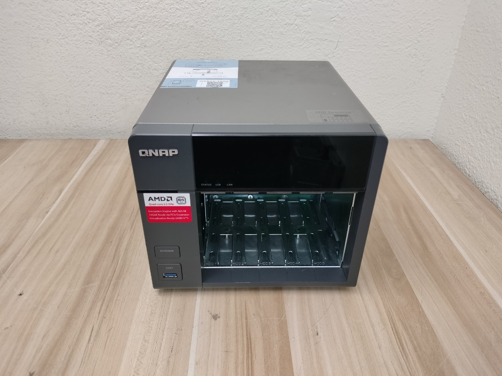 QNAP TS-563 5-Bay NAS Storage Server Network Attached Cloud Enclosure Diskless