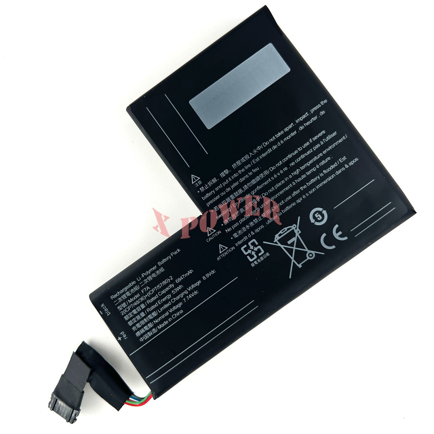 Upgrade 53Wh 6847mAh F7A Battery For Steam Deck Lcd Oled Handheld Game Console