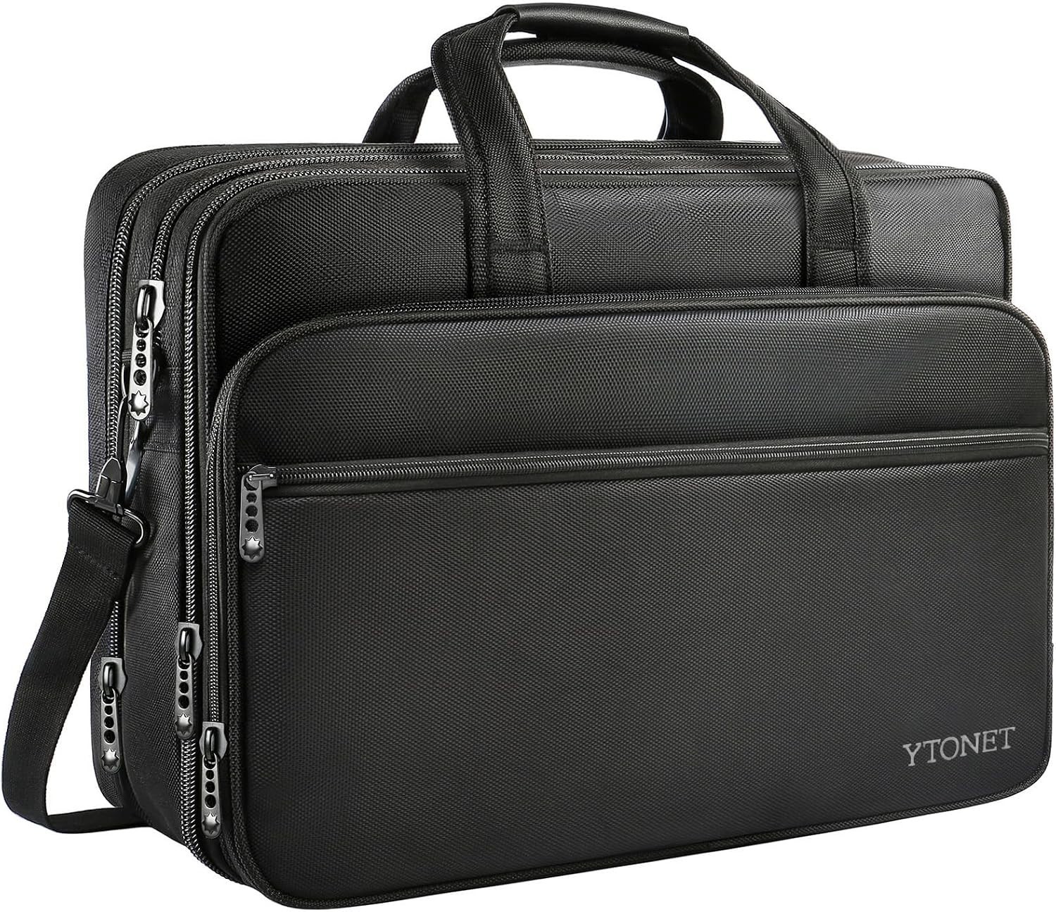 Expandable 18 Inch Gaming Laptop Briefcase - Water-Resistant Travel Bag for Men