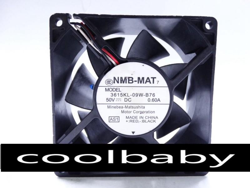 NMB 3615KL-09W-B76  90*90*38mm 50V 0.60A 3wire