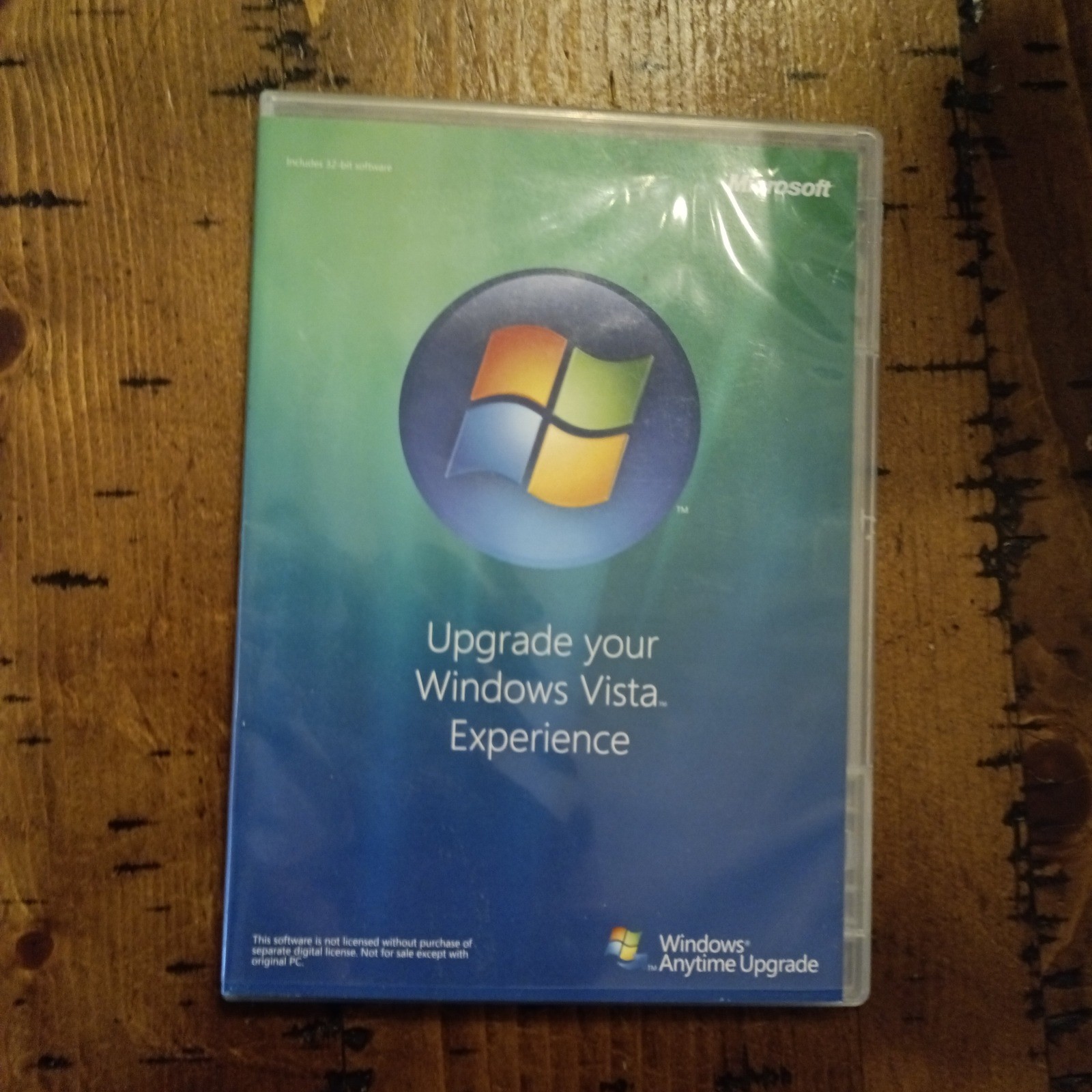 Microsoft Windows Anytime Upgrade Windows Vista 32-bit DVD X12-94302-02 Sealed