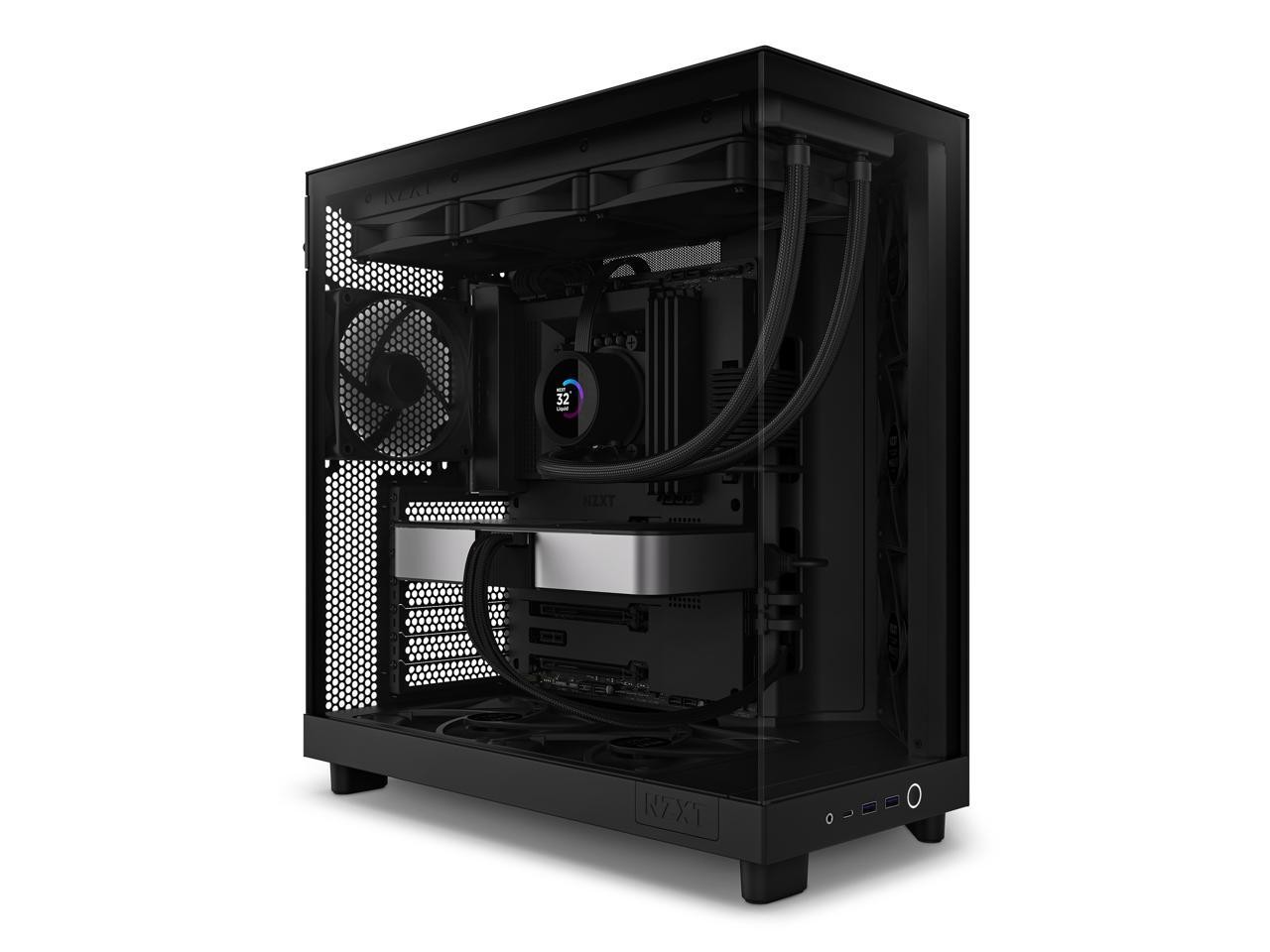 NZXT H6 Flow Compact Dual-Chamber Mid-Tower Airflow Case (cch61fb01)