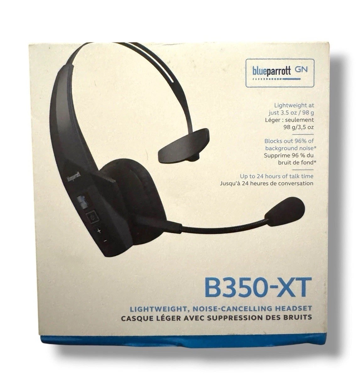 BlueParrott B350-XT Bluetooth Trucker Headset Noise Cancelling 204260 NEW