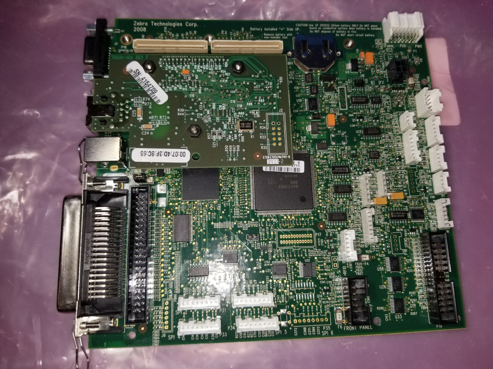 🍥Genuine Zebra P1053360-016 Main Logic Board 8MB for 105SL+ & Xi4 Label Printer