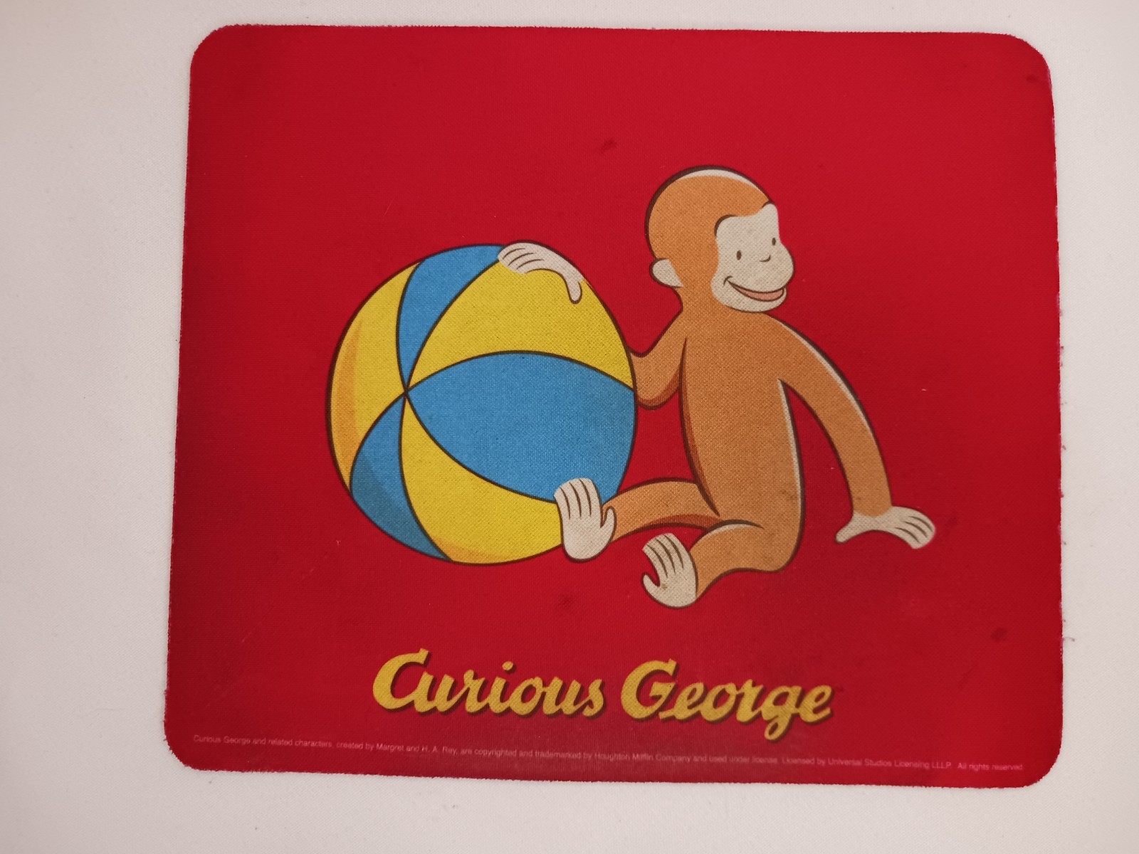 Curious George Mouse Pad | Cartoon Monkey Desk Mat  Kids Gift Vintage