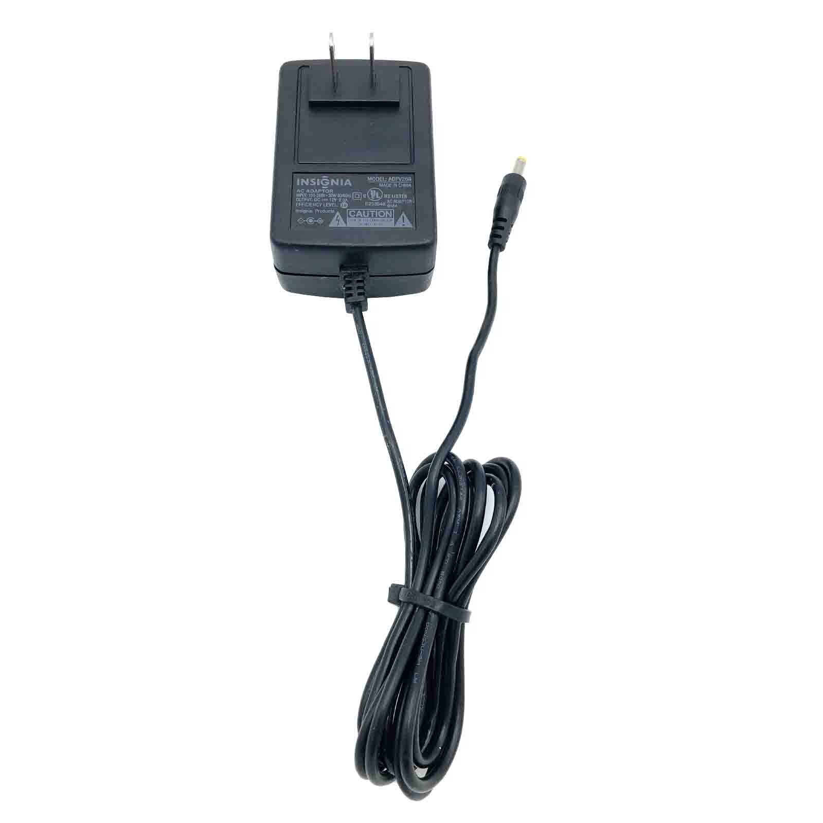 Genuine Insignia ADPV26B Power Supply 12V 2A Wall AC Adapter Charger 4.0x1.7mm