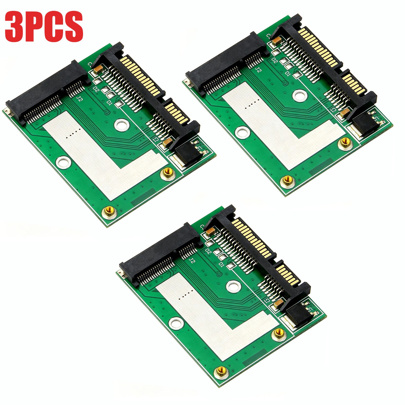 3PC mSATA SSD to 2.5'' SATA 6.0 Gps Adapter Converter Card Module Board Pad Pcie