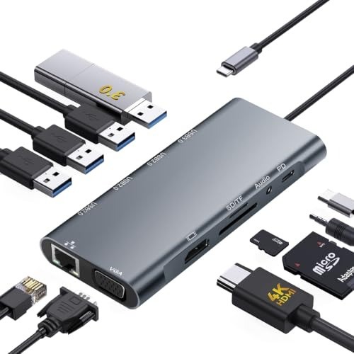 Comprehensive USB C Docking Station: 11-in-1 for Universal Device Compatibility